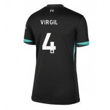 Liverpool Virgil van Dijk #4 Bortedrakt Kvinner 2024-25 Kortermet